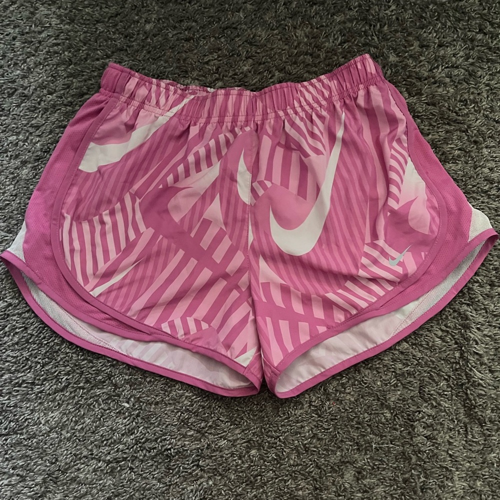 Nike Pink Athletic Shorts Lightweight Elastic Waist
